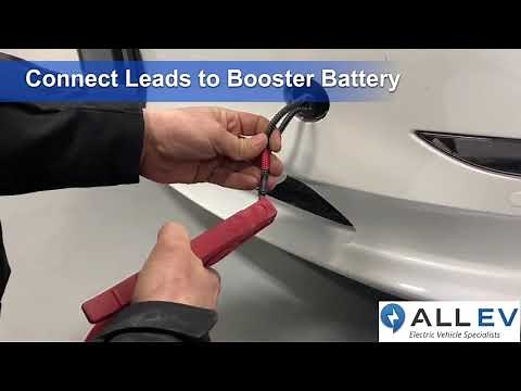 Tesla - How to Boost Dead 12 volt Battery