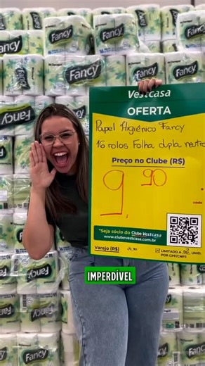 Mega Vestcasa Marginal on Instagram: "CHEGOU REPOSIÇÃO! Você ainda vai encontrar Papel Higiênico Fancy 16 Rolos por apenas R$9,90 à vista cada para sócios do Clube Vestcasa. Oferta Válida até o dia 16/01/2026 ou enquanto durarem os estoques nesse período. Você pode comprar com esse preço nas lojas físicas ao fazer parte do Clube Vestcasa ou Super Clube Vestcasa Com o Clube Vestcasa, você fica sócio e economiza o ano todo! Escolha já o plano que mais combina com você e faça já sua adesão em 🚨 AT