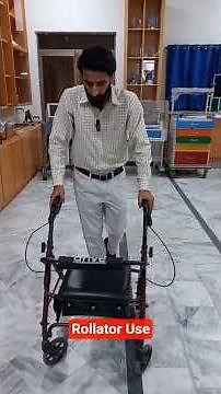 Rollator Uses for stroke patient | walking aid for lower limb weakness