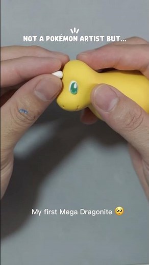 Pokemon Clay 🐉 Mega Dragonite | First time sculpting clay Pokemon