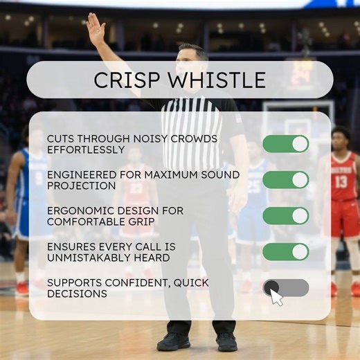 🌟 Ever wondered how a referee's whistle cuts through the roar of a packed stadium? It’s not just about volume — it’s about clarity and reliability. 🎯 Our official-grade whistles are crafted to deliver a sharp, unmistakable tweet that officials can rely on, even in the loudest moments. ⚡ Why does that matter? Because every call you make needs to be heard without hesitation. Those split-second decisions become clear signals, keeping games fair and moving smoothly. 👂 Both the shape and material 