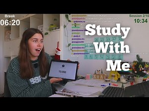 LIVE 12 HOURS Study With Me (60 min study + 10 min break) pt2