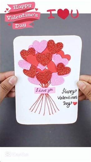 ❤️ Valentine’s Day Card | Easy Handmade Card Idea | DIY Valentine Card 💌 #shorts