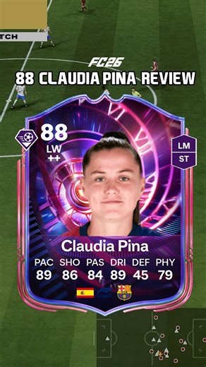88 Claudia Pina EVO Review in FC 26, we're COOKED 😂😭 #shorts #claudiapina #timewarp #fc26 #evolution