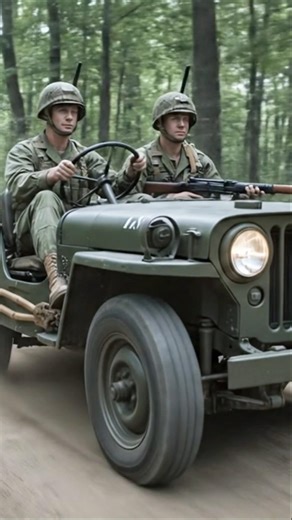 his Is How WWII Patrols Moved Through the Forest #shorts #ArmyJeep #wwii #Military