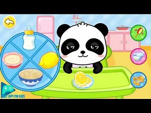 Baby Panda Care Game for kids App gameplay video by Babybus