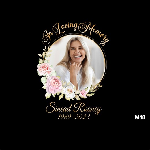 In Loving Memory Template PNG Sublimation, Memorial Funeral Remembrance Editable Picture Name Date - Etsy Canada