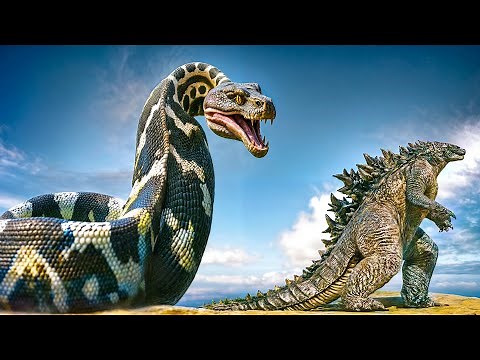 Most Awesome Godzilla vs Anaconda Scenes by Dazzling Divine