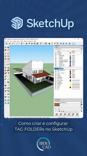 Como criar e configurar TAG FOLDERs no SketchUp