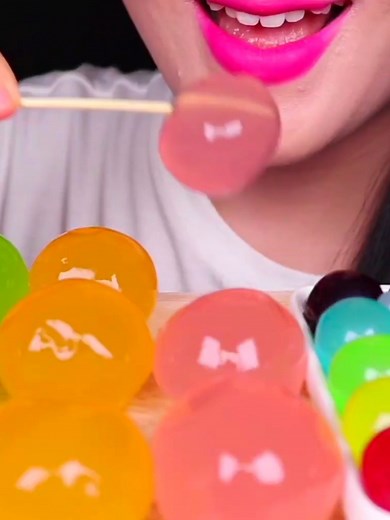 Asmr eating jelly #reels #koreanfood #food #asmr #fbreels #mukbang #highlights | MG FOODS and Adventure