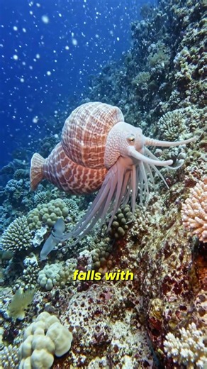 The Ancient Ocean Creature That Survived the Dinosaurs 🐚 | Nautilus in 4K #shorts