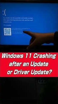 Fix Windows 11 Crashing on Startup After Update! 💻 #computer #youtubeshorts #shorts