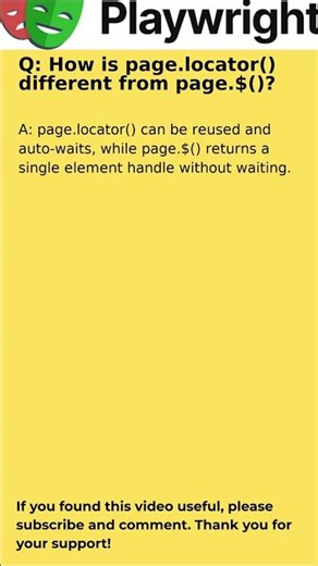 How is page.locator() different from page.$() or page.querySelector()?