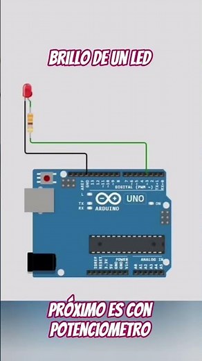 brillo de un led con arduino