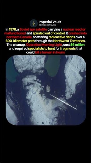 The Nuclear Satellite That Crashed on Canada ☢️🇨🇦 #shorts #history