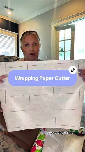 Cut your wrapping paper perfectly every time 🎁✂️ No more jagged edges or wasted paper — just smooth, clean cuts in seconds! #WrappingHack #GiftWrapping #HolidayPrep #papercutter #wrappinghacks