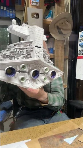 This paper model took me 536 HOURS to build #diy #papercraft