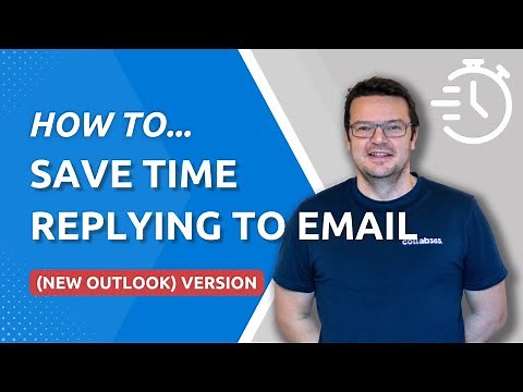 Save Time Replying To Emails (New Outlook Version)