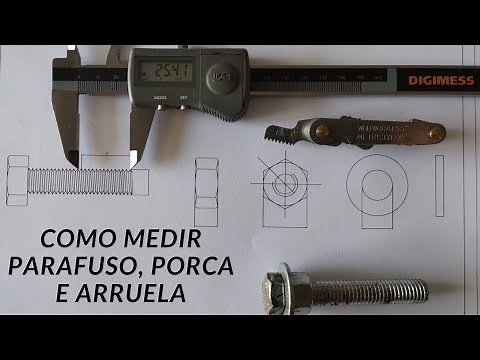Como medir parafusos, porcas e arruelas