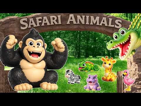 Safari Animals for Kids 🦁 Learn 20 African Animals & Fun Facts