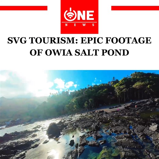 OWIA SALT POND LIKE YOU’VE NEVER SEEN IT BEFORE FPV drone technology has allowed us to explore places differently. Thanks for Moranie Porter, we have this epic view of Owia Salt Pond. | One News SVG