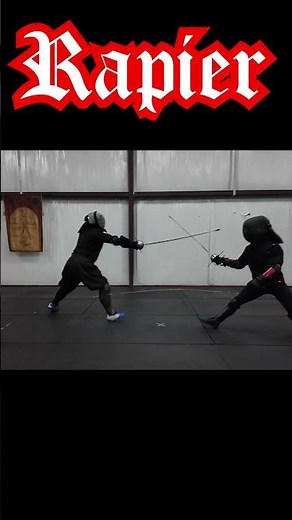 Rapier Combat: Historical Fencing #sword #rapier #shorts
