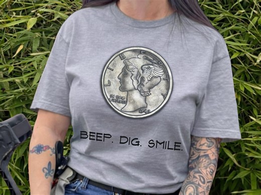 Metal Detecting Shirt - Beep Dig Smile Graphic - Detectorist T-shirt Gift Relic Hunter Apparel Tee Treasure Hunter - Etsy UK
