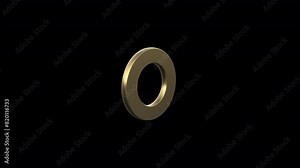 Innovative Visuals with Animated Golden Alphabet in 3D: Push creative boundaries with our innovative 3D animations of golden alphabet letters, designed for modern creatives