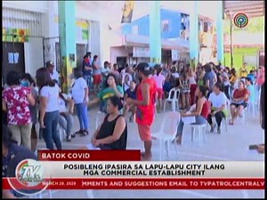 4.1K views · 101 reactions | LAPU-LAPU CITY BATOK COVID POSIBLENG IPASIRA SA LAPU-LAPU CITY ILANG MGA COMMERCIAL ESTABLISHMENT TV PATROL CENTRAL VISAYAS ABS-CBN 3 CEBU Recorded Earlier@Lapu-Lapu City TV News 1 | Lapu-Lapu City TV News #1 | Facebook