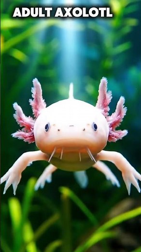 Amazing Axolotl (Salamander) Transformation 🦎 | Egg to Adult (Never Grows Up!) #shorts