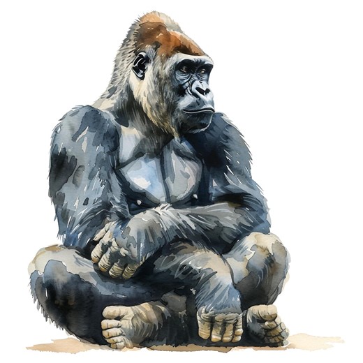 5X Gorilla Sticker Set Silverback Car Stickers Monkey Strong Wilderness Decoration Gym Motivation - Etsy Canada