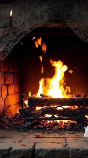 Spooky Fireplace - Haunted Halloween Vibes 🎃👻🎃