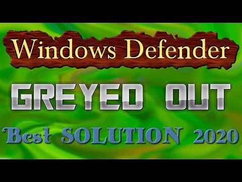 Windows Defender disabled Windows 10 - greyed out options Best solution (SOLVED)