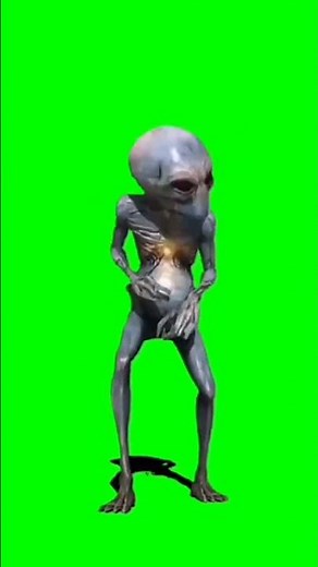 alien green screen (chroma key)#greenscreen #shorts #chromakeygreenscreenvideo
