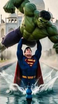 Superman vs Hulk Fight at the Taj Mahal 😱💥 #shorts #shortsfeed