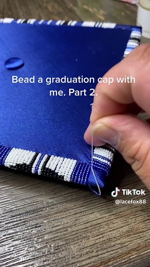 Beaded Graduation Cap Corner Tutorial