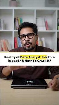 Reality of Data Analyst Job Role in 2026? How To Crack It? #dataanalytics