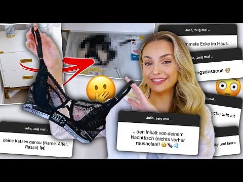 JULIA, ZEIG MAL .. 😳 Dessous, DIE Schublade 👀, private Einblicke | XLAETA