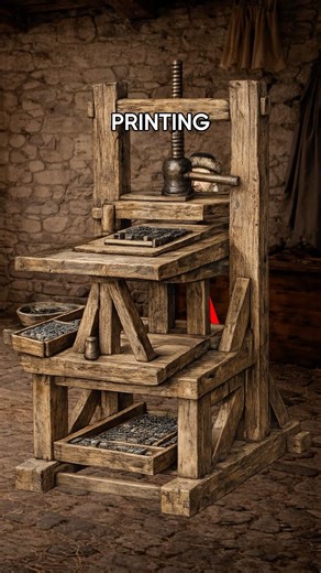 The Invention Of The Printing Press 🖨️#shorts #facts