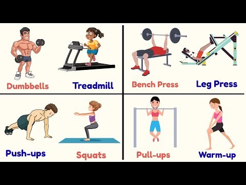 Essential Fitness Vocabulary | 36 Most Common Exercise Phrases & Equipment in English