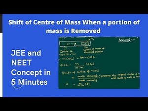 Shift in Centre of Mass When certain mass is Removed