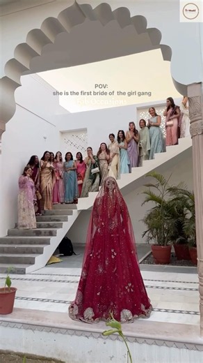 Bridesmaids Reaction on Seeing Bride's First Look | Friends Forever | Wedding Look | Lehenga Love