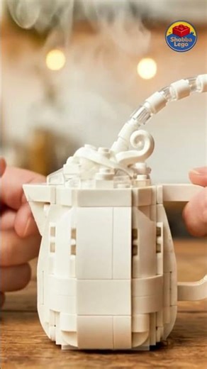 LEGO Coffee Latte Art ASMR… This Pour Is So Satisfying 😳☕
