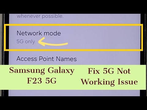 Samsung Galaxy F23 5G | Fix all 5G Network Problems | 5G Not Working | No 5G Symbol | 100% Solved