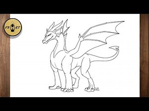 How to draw a dragon body step by step easy