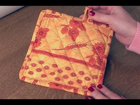 How to sew a pretty potholder well and easily 👍🌺🙂