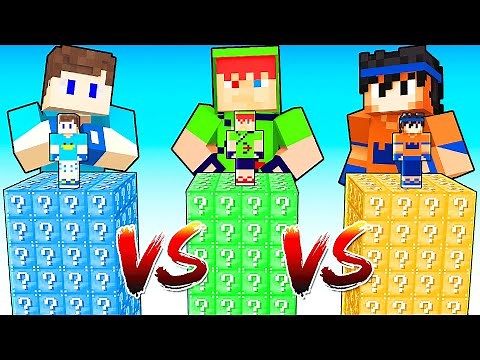 ARCHER FAMILY IN THE LUCKY BLOCK CUBE CHALLENGE IN MINECRAFT!!