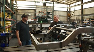 1967-72 C10 truck chassis by Art Morrison Enterprises...check out our exclusive inside look at the manufacturing facility. #artmorrison #artmorrisonchassis #c10 #c10trucks #truckchassis #metalworksspeedshop #metalworks | Metalworks Classics & Speed Shop