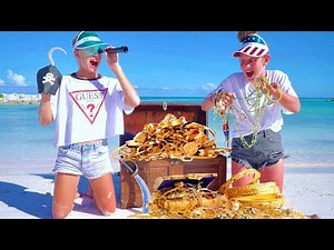 НАШЛИ СУНДУК В МОРЕ!!