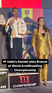 623K views · 10K reactions | Senebi has made India  proud as she wins Bronze medal at the World ArmWrestling Championship in Moldova. You can see her in action at the second season of Pro Panja League in the @shereludhiana team. | Pro Panja League | Facebook